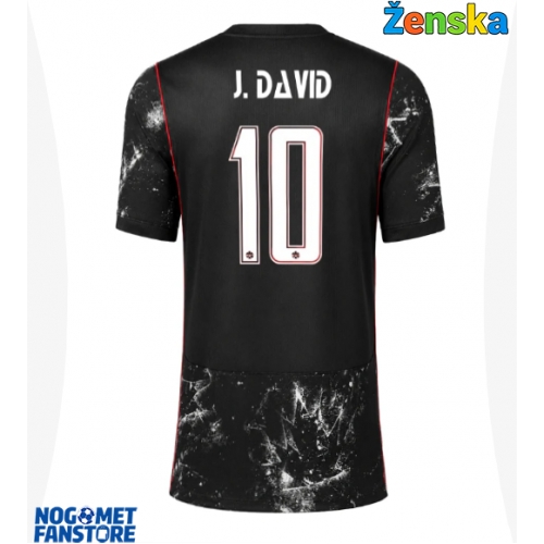 Kanada Jonathan David #10 Gostujuci Dres za Ženska SP 2026 Kratak Rukav